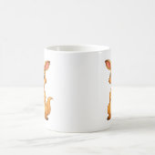 Kangourou surpris et son bébé - Tasse double face (Centre)