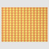 Kanji Behandel rood geel tissuepapier (Voorkant)