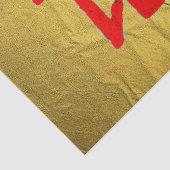 Kanji Behandel rood goud ader tissuepapier (Detail)