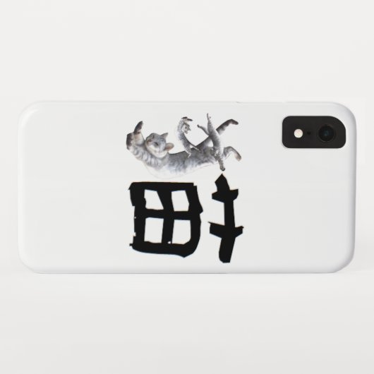 Kanji Cat Case-Mate iPhone Case (Achterkant (horizontaal))