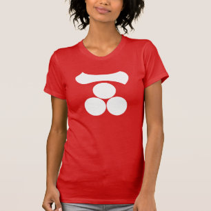 Kanji cijfer één en drie sterren t-shirt