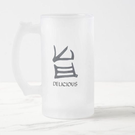 Kanji Délicieuse tasse noire gelée (Gauche)