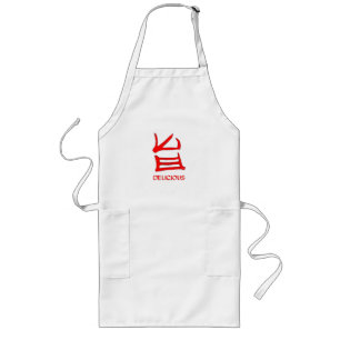 Kanji Délicieux long tablier de chef