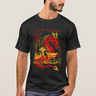Kanji Dragon met Japanse Torii T-shirt
