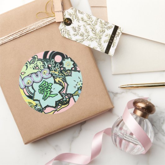 Kanji for Love Sticker (Geschenken)