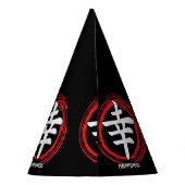 Kanji Happiness Japans symbool Art Language Word Feesthoedjes (Achterkant)