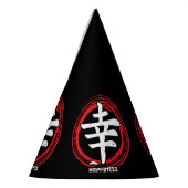 Kanji Happiness Japans symbool Art Language Word Feesthoedjes (Links)