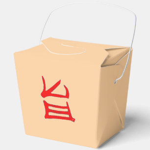 Kanji Heerlijke rode tan halen uit doos Bedankdoosjes