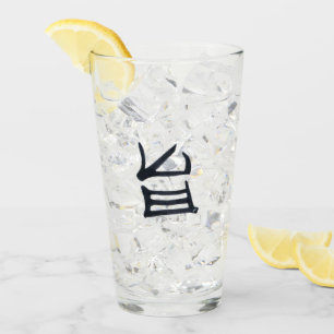 Kanji Heerlijke zwarte glazen tumbler