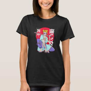Kanji Japans Samurai Ninja Girl Woman T-shirt