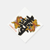Kanji Koi Fish Longevity Servetten (Hoek)