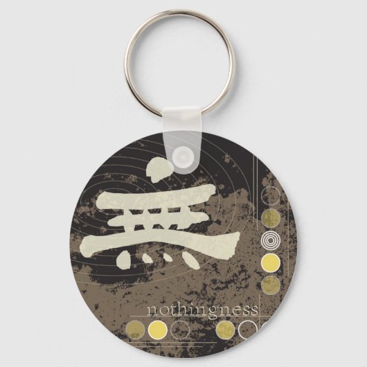 Kanji, Nothingness Design Sleutelhanger (Voorkant)