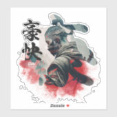 Kanji Samurai Goki Sticker (Vel)