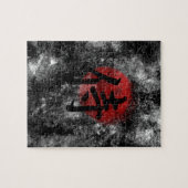 Kanji Samurai Grunge 2 Legpuzzel (Horizontaal)