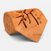 KANJI Symbool voor het woord "PRAY" Mode Stropdas (Opgerold)