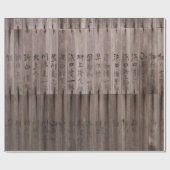 Kanji-tekst aan boord cadeaupapier (Vlak)