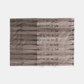 Kanji-tekst aan boord fleece deken (Voorkant (Horizontaal))