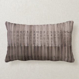 Kanji-tekst aan boord kussen