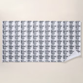 Kanji Traiter serviette de plage (Devant)