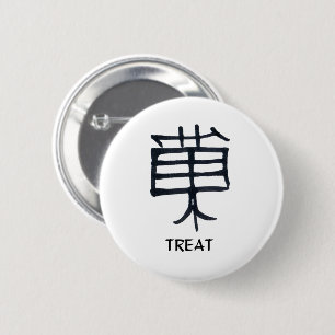 Kanji Treat ronde knop Ronde Button 5,7 Cm