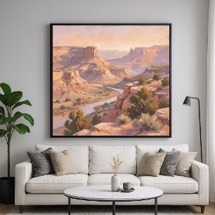 Kanjonschildering - Pastel Schilderstijl Kunst Poster