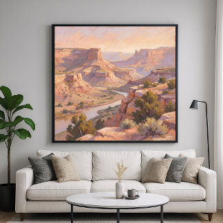 Kanjonschildering - Pastel Schilderstijl Kunst Poster