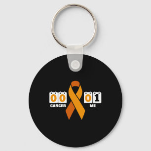 Kanker 0 me 1 oranje lintleukemie bloedkanker sleutelhanger