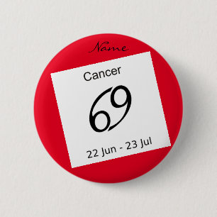 Kanker 69 Zodiac Thunder_Cove Ronde Button 5,7 Cm