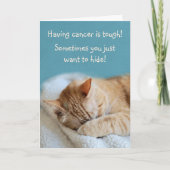 Kanker Aanmoediging Brave Kat Get Well Kaart (Voorkant)