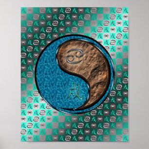 Kanker & Aarde Hond Poster