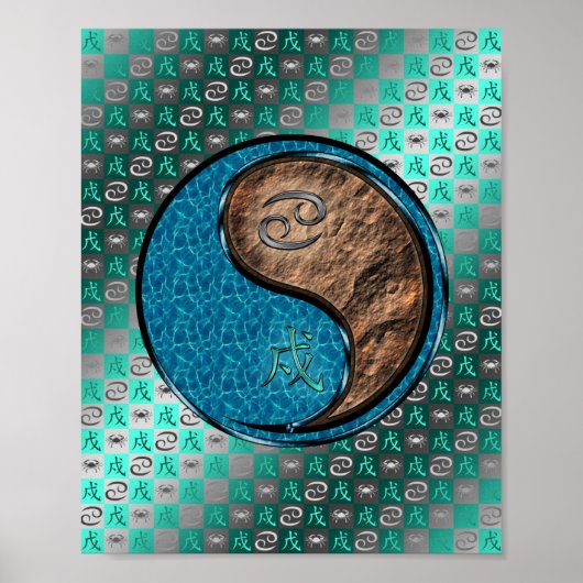 Kanker & Aarde Hond Poster (Voorkant)