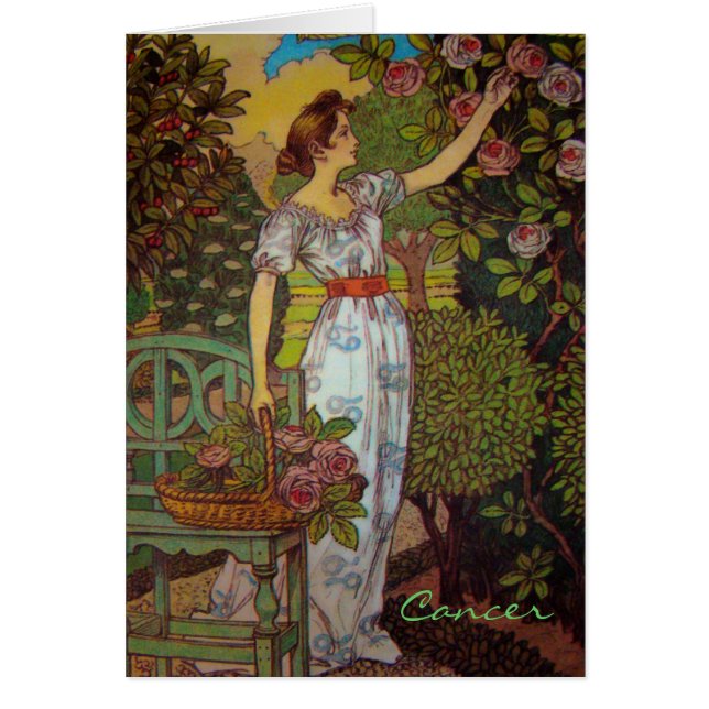 "Kanker" Astrologie Teken Kaart (Voorkant)