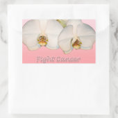 Kanker bestrijden rechthoekige sticker (Tas)