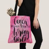 KANKER BEWERKT MET DE WRONG MEISroze Tote Bag (Dichtbij)