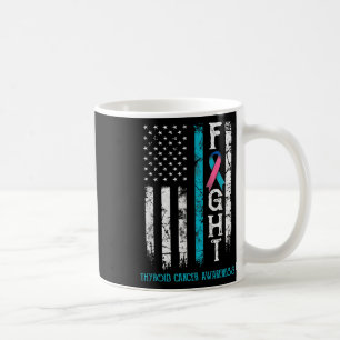 Kanker Bewustzijn Blauw Roze Blauwgroen Ribbon Fig Koffiemok