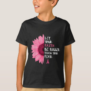 Kanker Bewustzijn Maand Bloem Roze Lint Vrouwen T-shirt