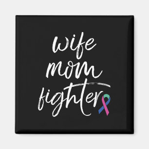 Kanker Bewustzijn Ribbon Vrouw Mama Fighter Magneet
