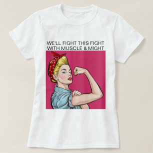 Kanker Bewustzijn spier en Might c SRF T-shirt