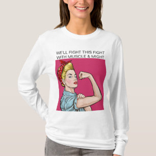 Kanker Bewustzijn spier en Might c SRF T-shirt