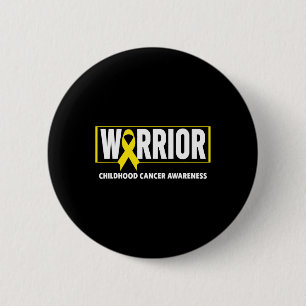 Kanker bij Kinderen - Strijder Kanker bij Kinderen Ronde Button 5,7 Cm