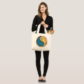 Kanker & Brandweerbeer Grote Tote Bag (Voorkant (model))