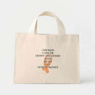 Kanker Bully (Peach Ribbon) Mini Tote Bag
