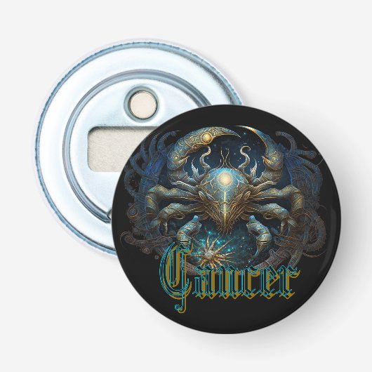 Kanker Button Flesopener (Voorkant)