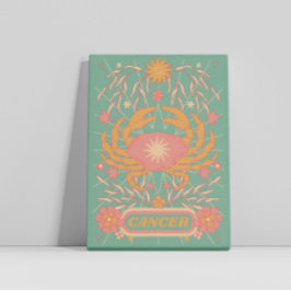 Kanker Celestial Zodiac Pastel Dreams Wall Arts Canvas Afdruk
