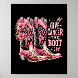 Kanker De Boot Westers Cowgirl Boots Borstkanker Poster