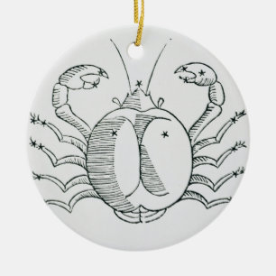 Kanker (de krab) een illustratie uit de 'Poëtisch Keramisch Ornament