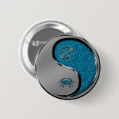 Kanker de Krab Ronde Button 5,7 Cm (Voorkant /achterkant)