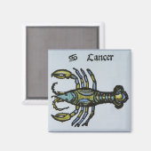Kanker de krab, teken van de dierenriem magneet (Voorkant / Achterkant)