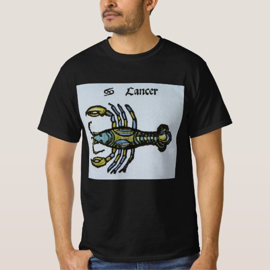 Kanker de krab,  teken van de dierenriem t-shirt (Voorkant)