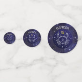 Kanker de Krab Zodiac Design Table Confetti (Achterkanten)